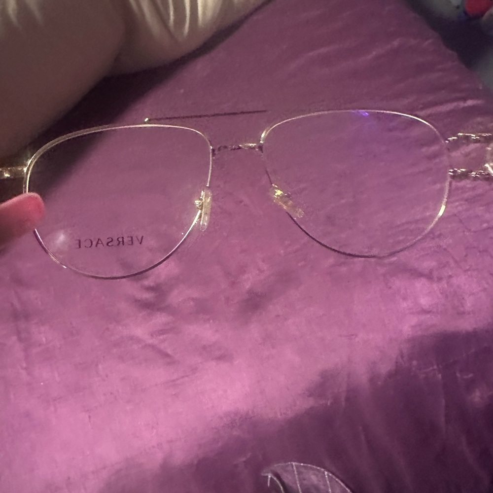 Versace Gold Frame Glasses
